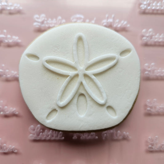 Sand Dollar Fondant and Buttercream Stamp and Cutter Set