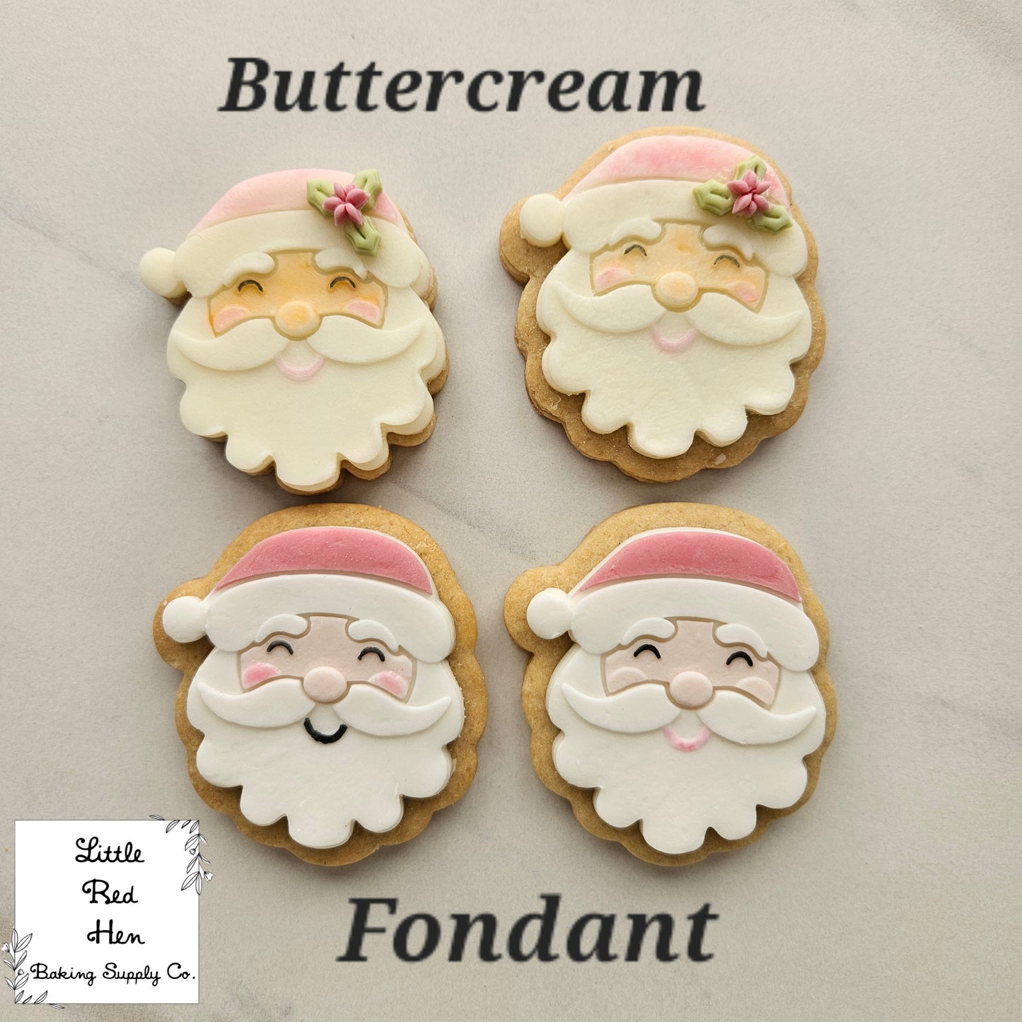 Santa Fondant amd Buttercream Stamp and Cutter Set