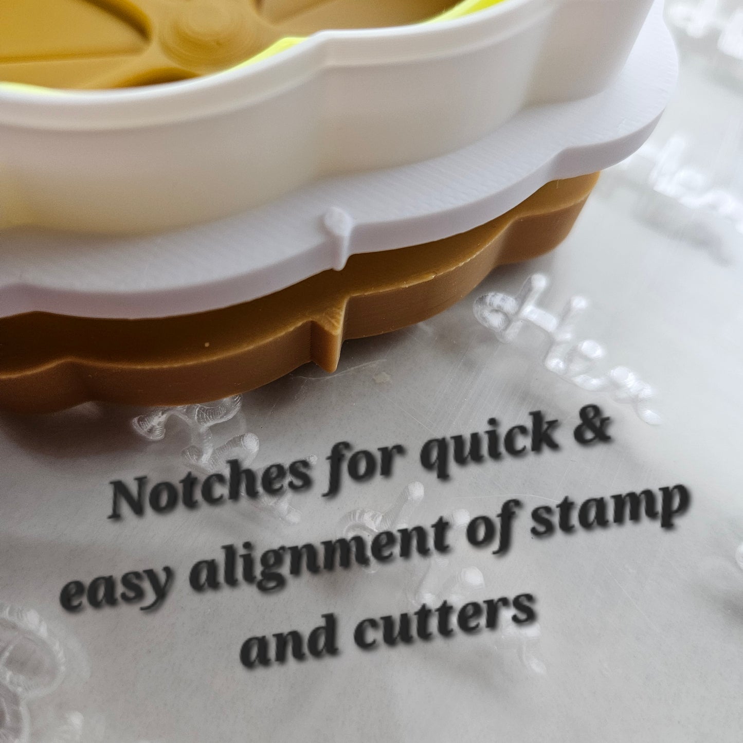 Morning Glory Blossom Bloom Buttercream Fondant Stamp and Cookie Cutter Set