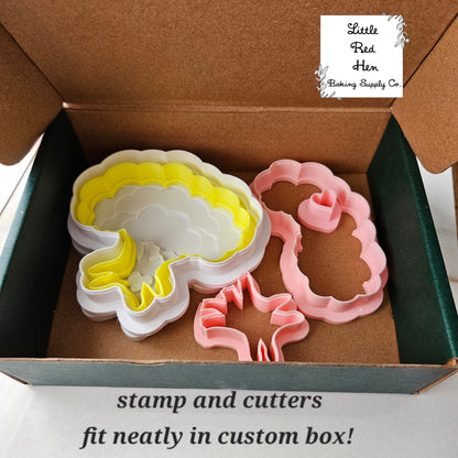 Sweetheart Tree Fondant and Buttercream Stamp and Cutter Set