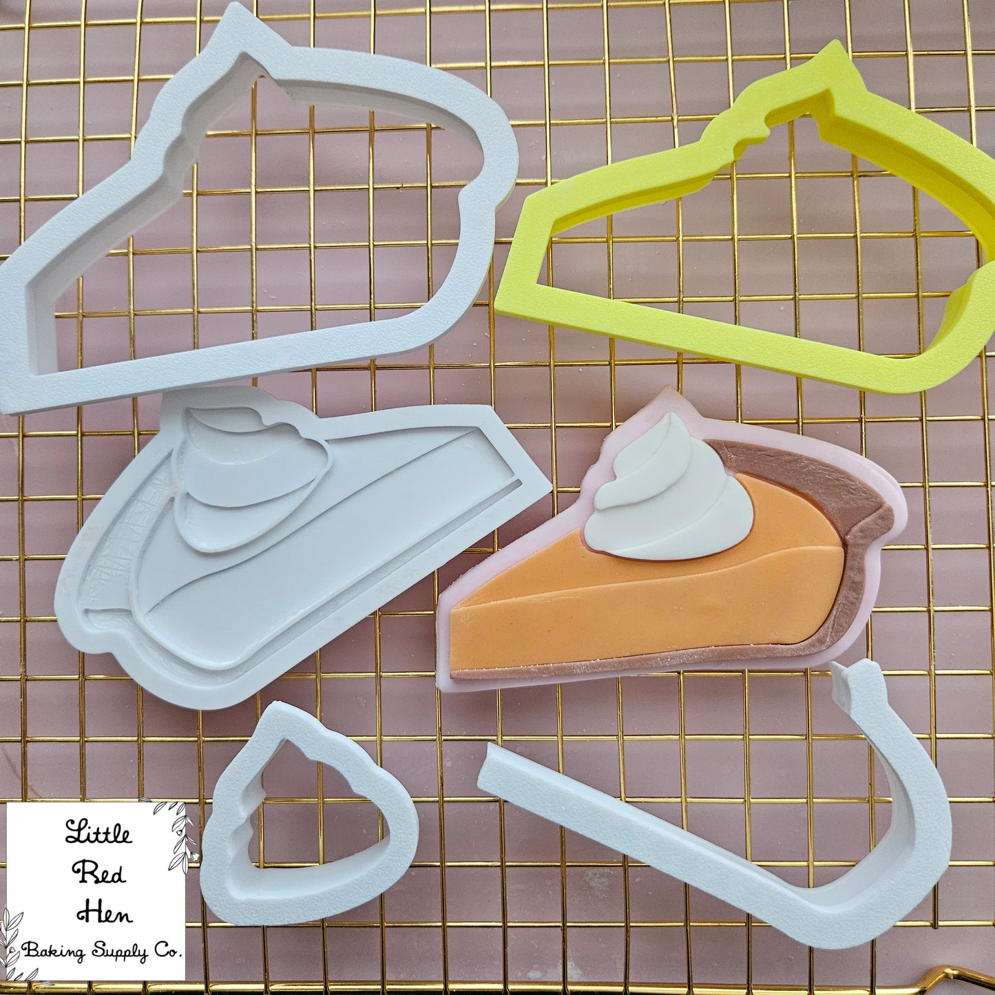 Pumpkin Pie Fondant and Buttercream Stamp and Cutter Set
