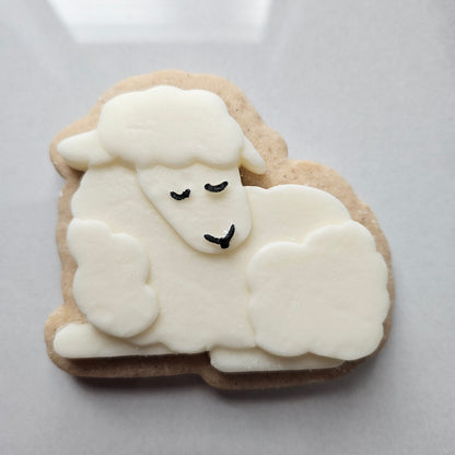 Easter Lamb Fondant and Buttercream Stamp and Cutter Set