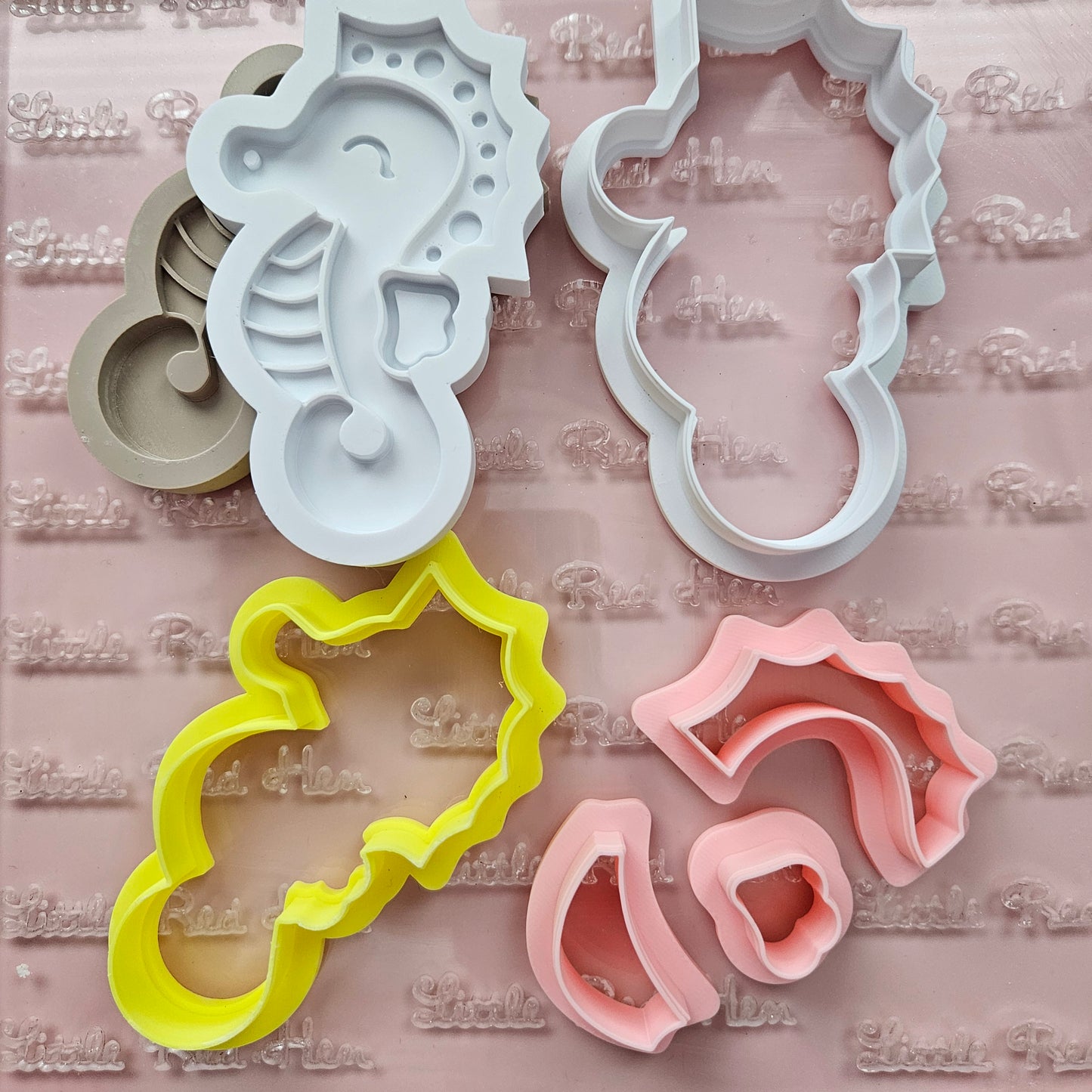 Seahorse Fondant and Buttercream Stamp and Cutter Set
