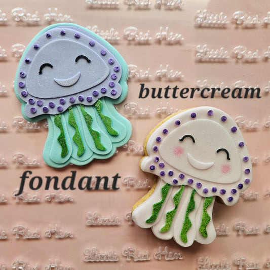 Jellyfish Fondant and Buttercream Stamp and Cutter Set