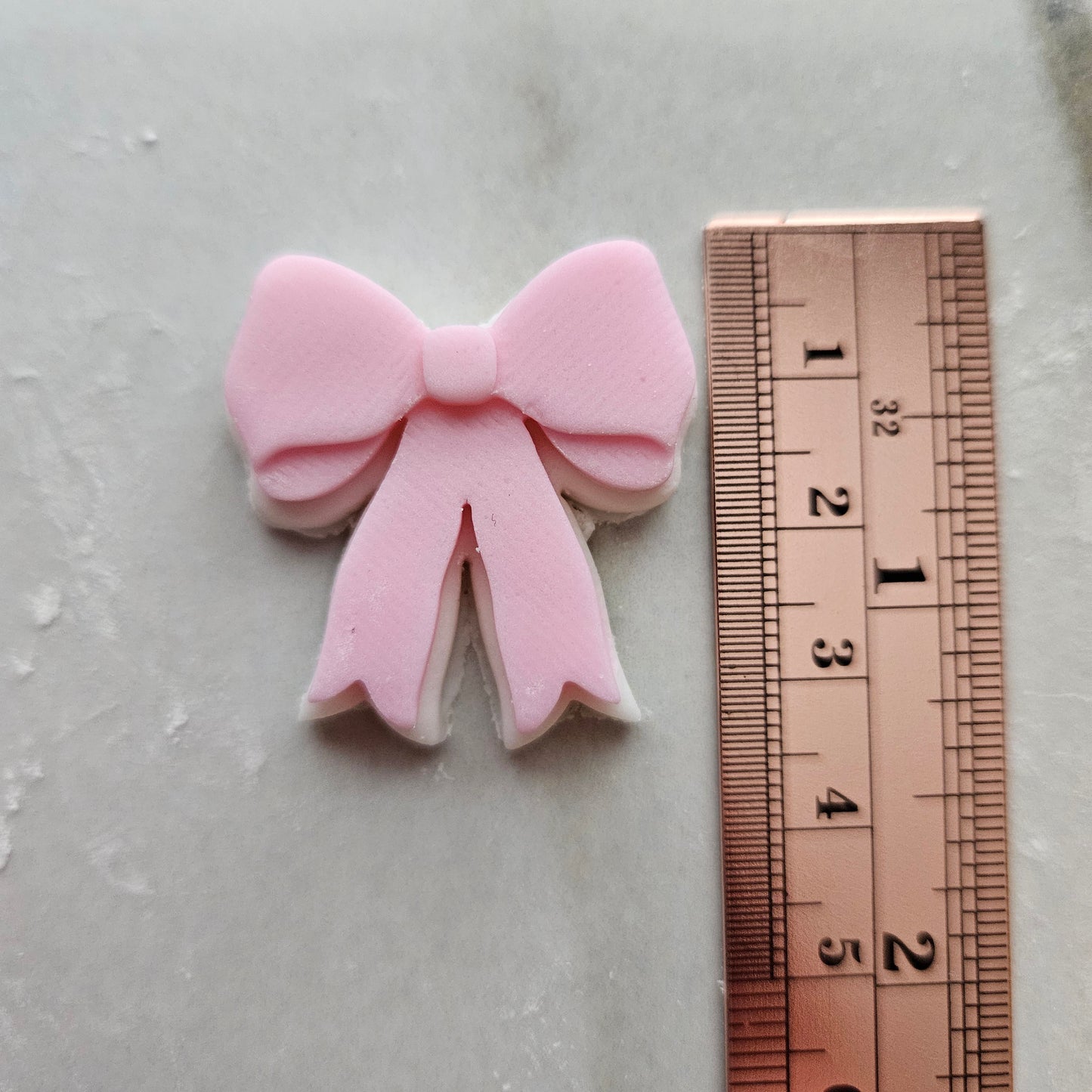 Baby Crib Cot with Mini Bow Fondant and Buttercream Stamp and Cutter Set