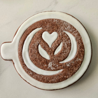 Cappuccino Top DOUGH STAMP // READY TO FLOOD Stamp and Cookie Cutter Set