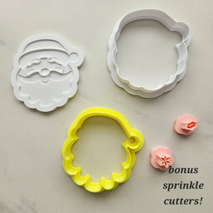 Santa Fondant amd Buttercream Stamp and Cutter Set