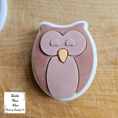 Owl Fondant and Buttercream Stamp and Cutter Set
