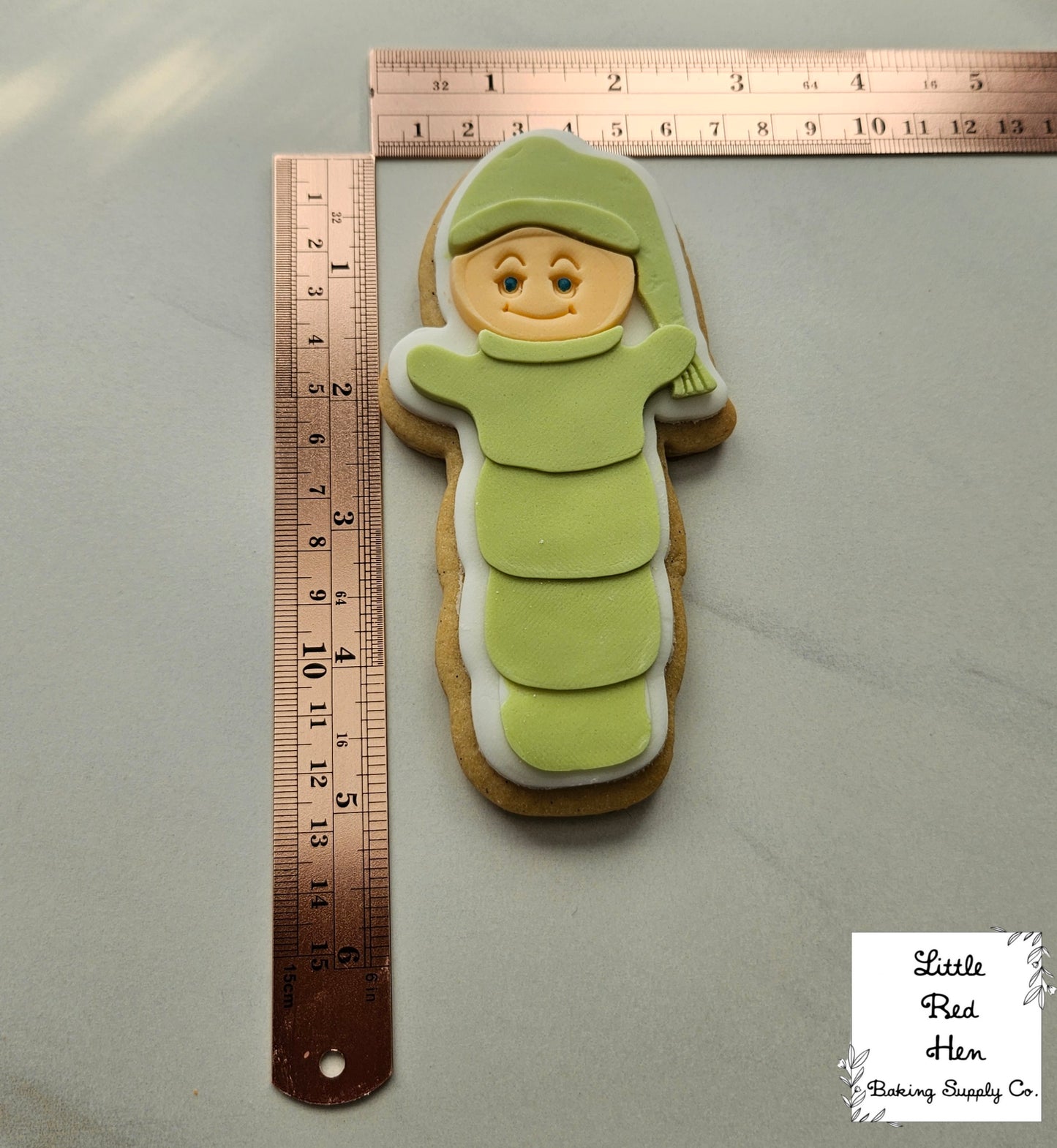 Glowworm Glow Worm Fondant and Buttercream Stamp and Cutter Set