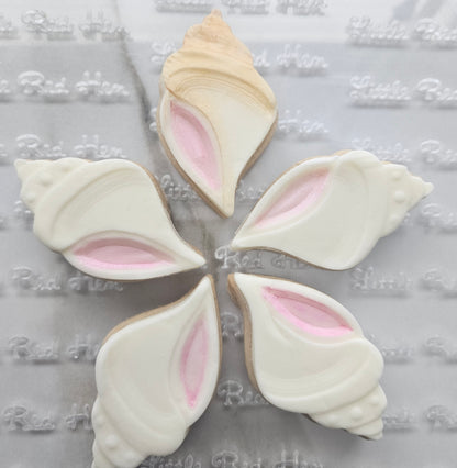 Conch Shell Fondant and Buttercream Stamp and Cutter Set