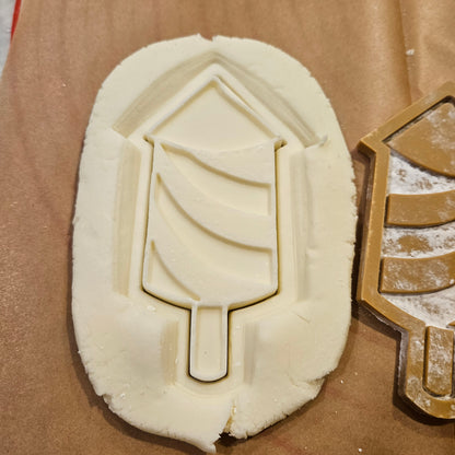 Americana Rocket READY TO FLOOD Buttercream Fondant Stamp and Cookie Cutter Set