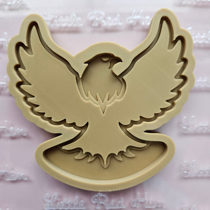 Americana Eagle READY TO FLOOD Buttercream Fondant Stamp and Cookie Cutter Set