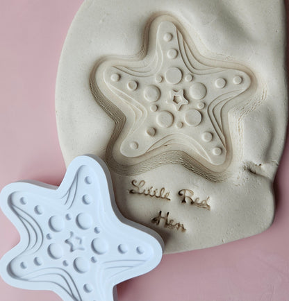 Decorative Starfish Fondant and Buttercream Stamp and Cutter Set