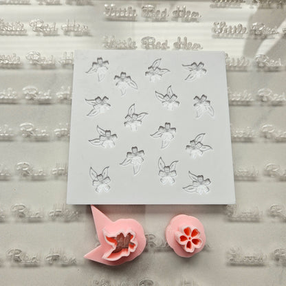 Cherry Blossom Fondant and Buttercream Stamp Plate and Cutter Set