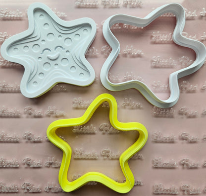 Starfish Fondant and Buttercream Stamp and Cutter Set
