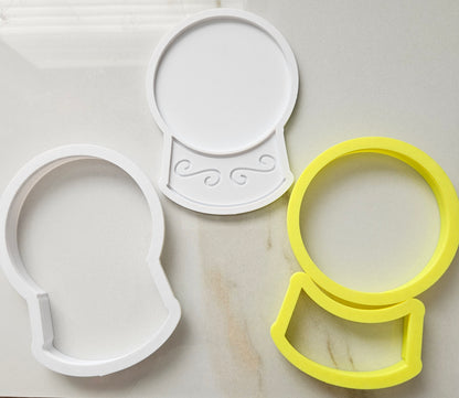 Christmas Tree Snow Globe Fondant and Buttercream Stamp and Cutter Set