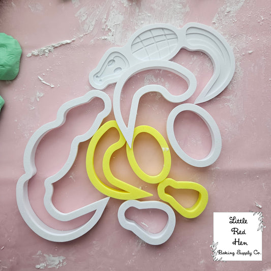 Alligator Fondant and Buttercream Stamp and Cutter Set