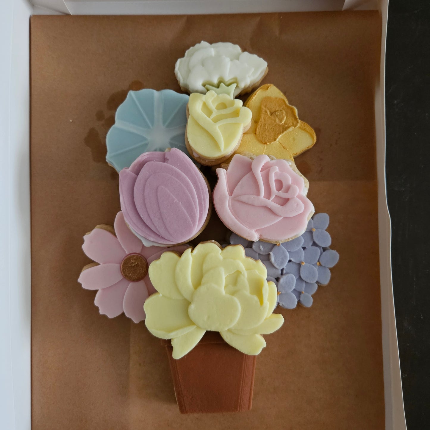 Peony Blossom Bloom Buttercream Fondant Stamp and Cookie Cutter Set