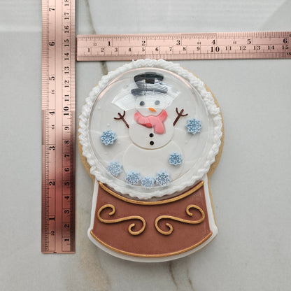 Christmas Tree Snow Globe Fondant and Buttercream Stamp and Cutter Set