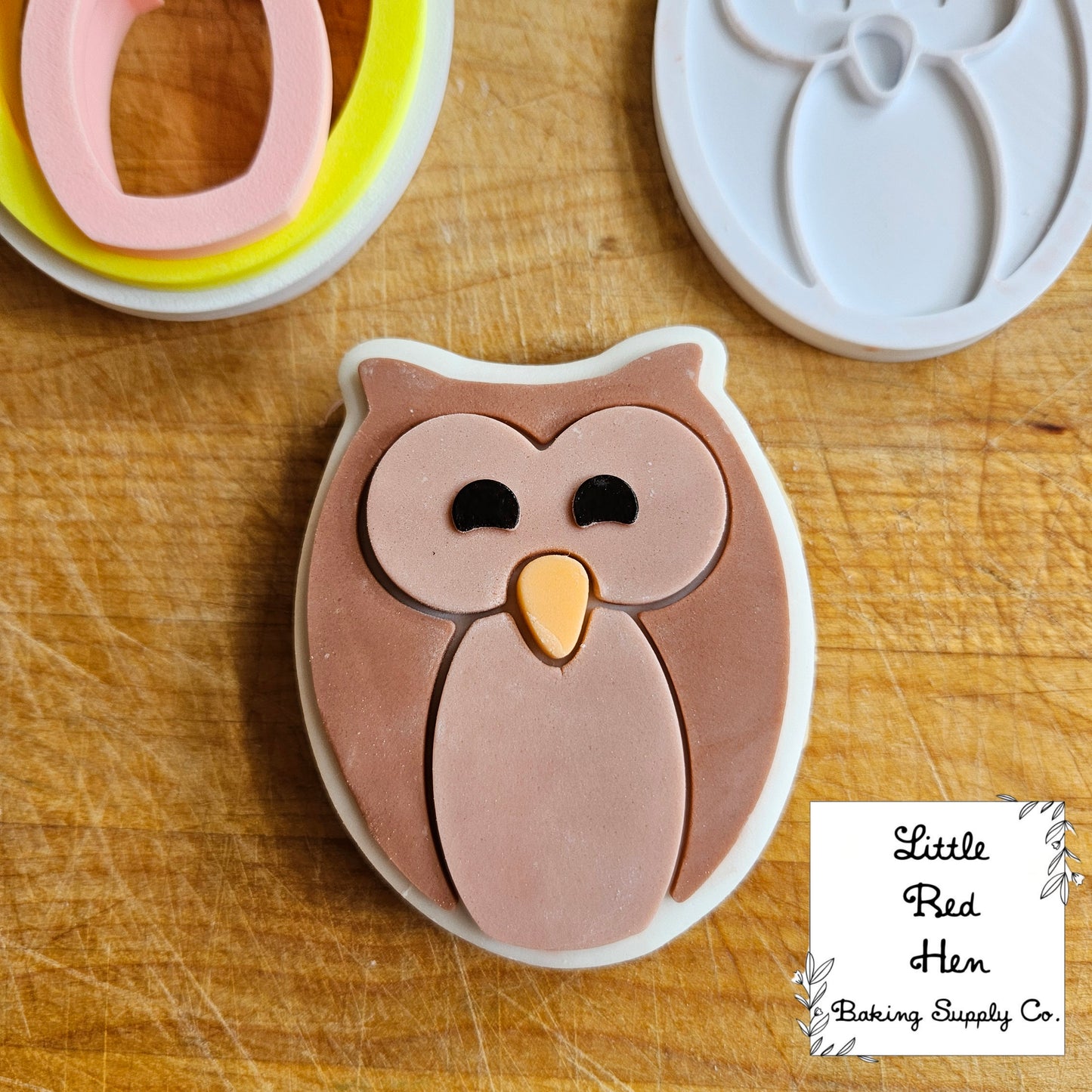 Owl Fondant and Buttercream Stamp and Cutter Set