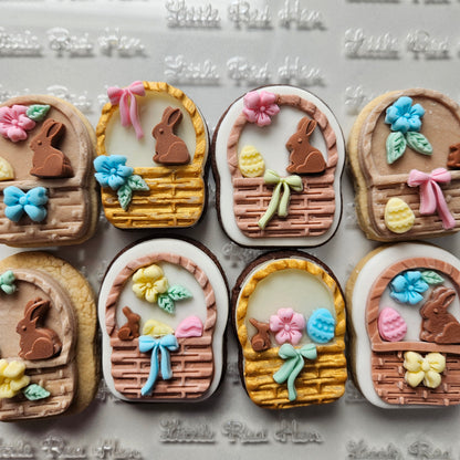 Easter Basket Fondant and Buttercream Stamp and Cutter DELUXE Set