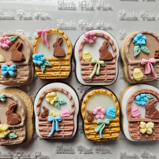 Easter Basket Fondant and Buttercream Stamp and Cutter DELUXE Set