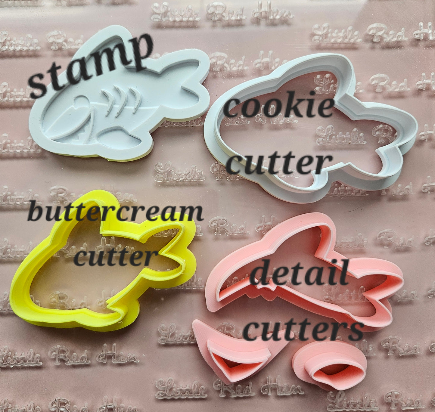 Shark Fondant and Buttercream Stamp and Cutter Set