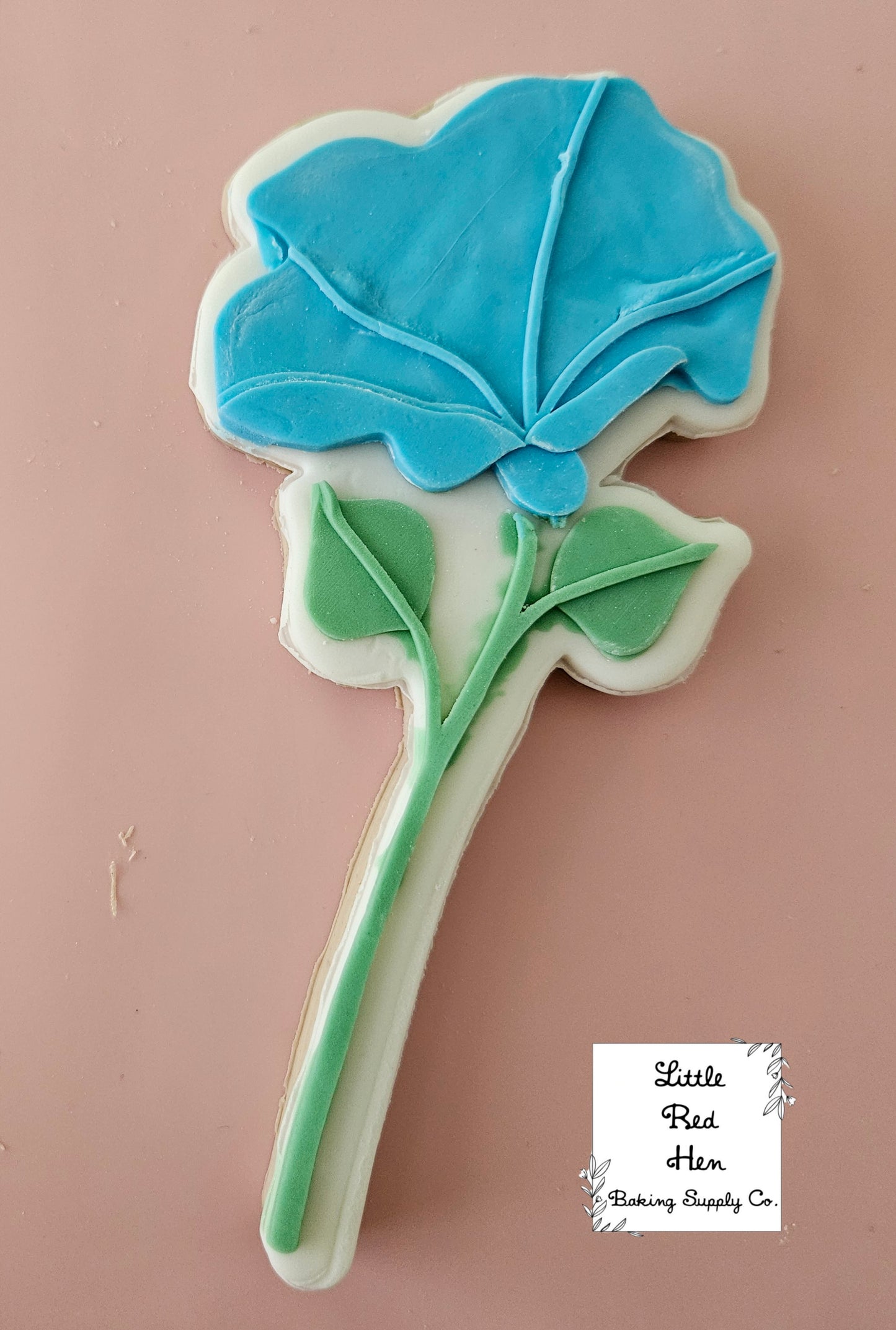 Morning Glory Flower Fondant Stamp and Cutter Set -- September Birth Flower