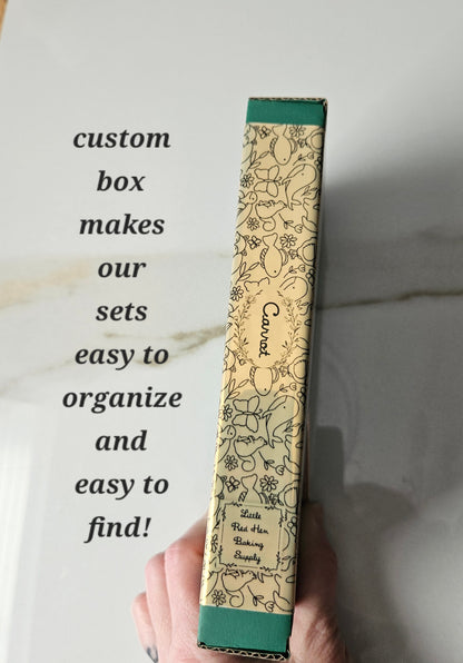 Carrot Fondant and Buttercream Stamp and Cutter Set