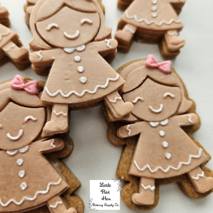Gingerbread Girl Fondant and Buttercream Stamp and Cutter Set