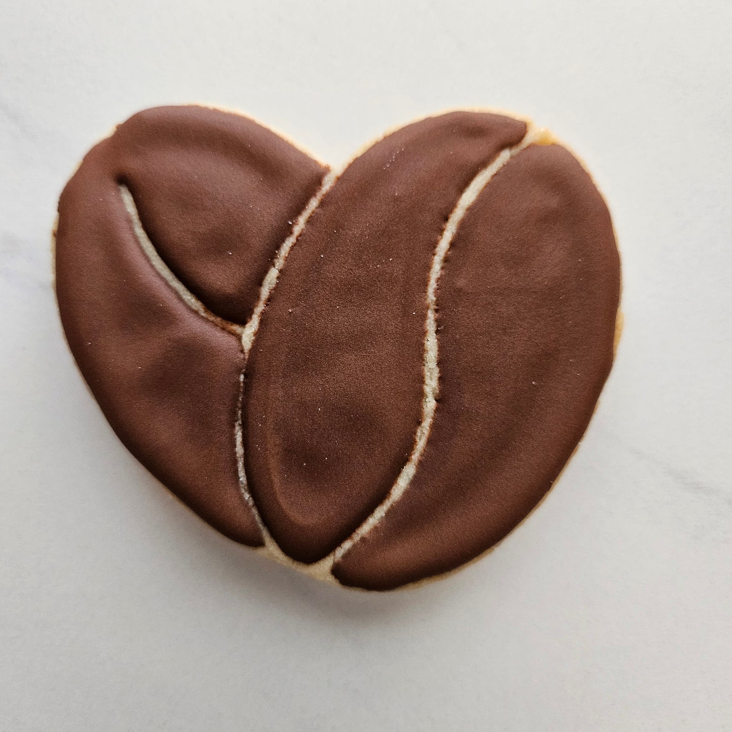Coffee Bean Heart DOUGH STAMP // READY TO FLOOD Stamp and Cookie Cutter Set