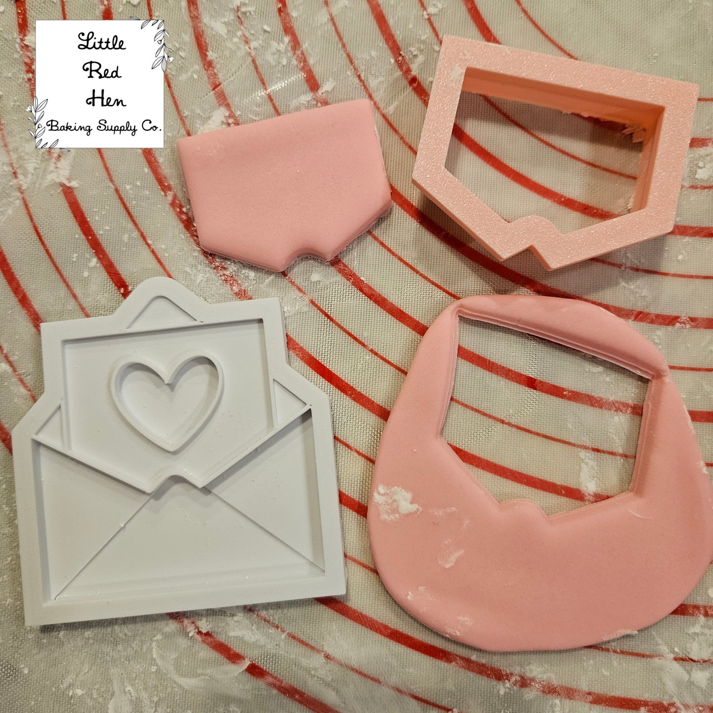 Valentine Fondant and Buttercream Stamp and Cutter Set