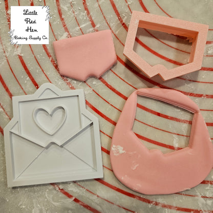 Valentine Fondant and Buttercream Stamp and Cutter Set