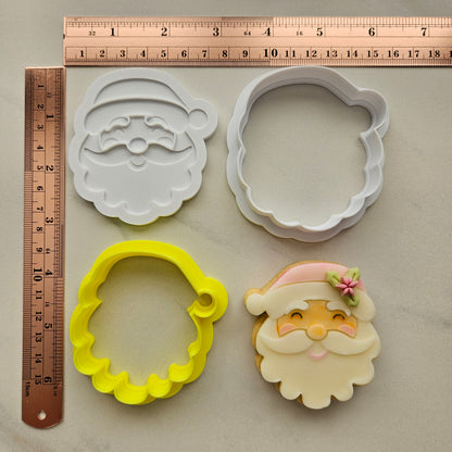 Santa Fondant amd Buttercream Stamp and Cutter Set