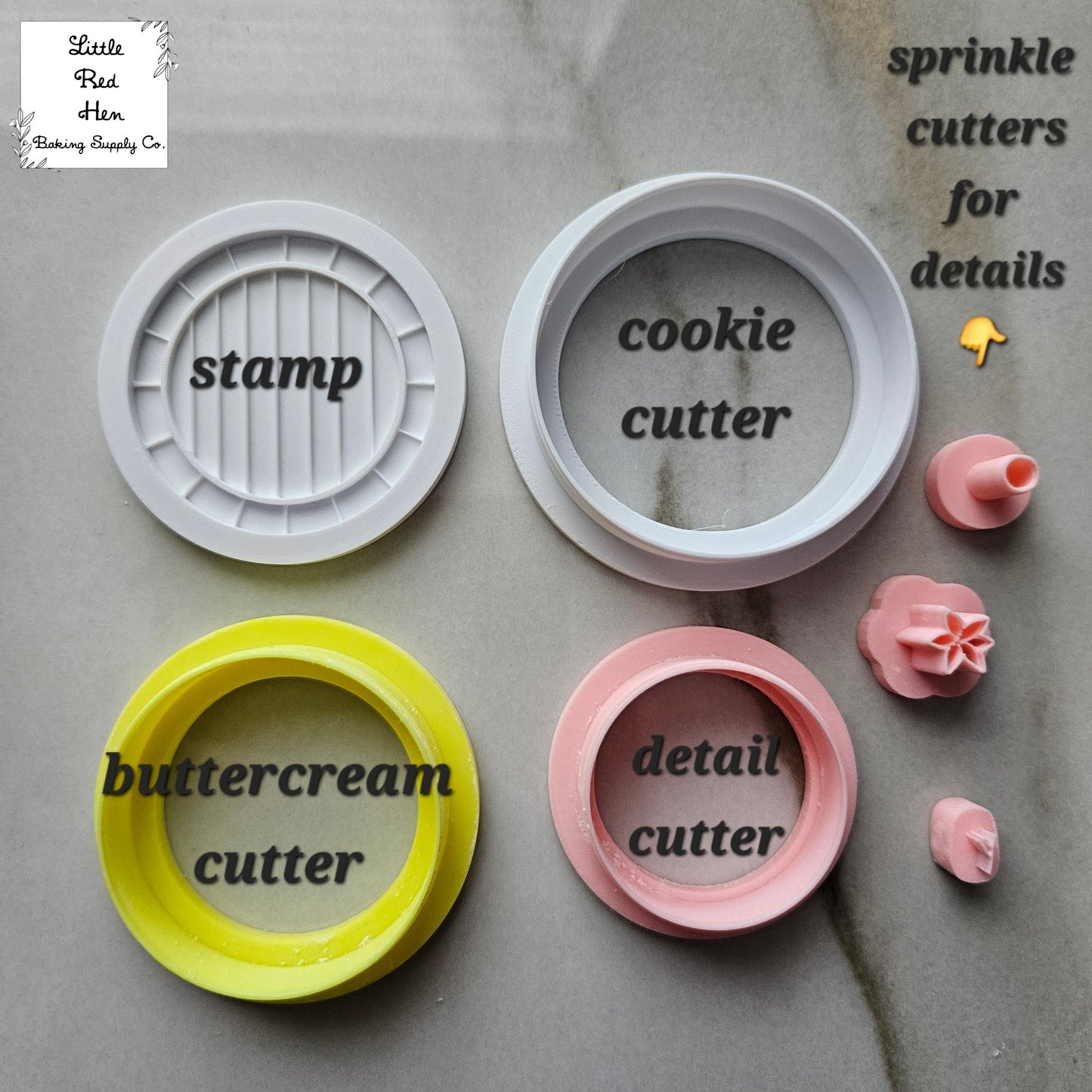 Hobbit Door Buttercream Stamp and Cutter Set