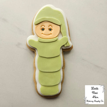 Glowworm Glow Worm Fondant and Buttercream Stamp and Cutter Set