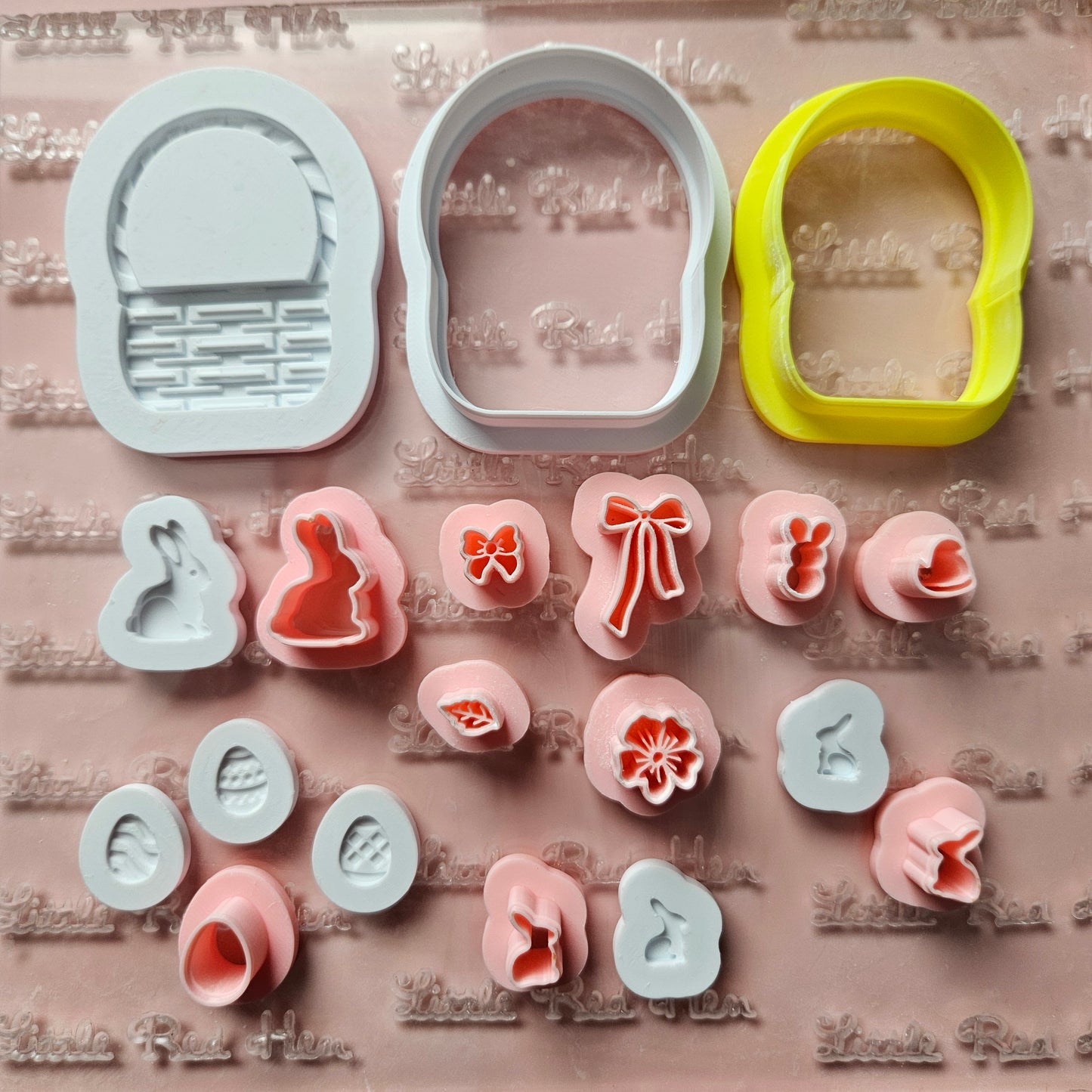 Easter Basket Fondant and Buttercream Stamp and Cutter DELUXE Set