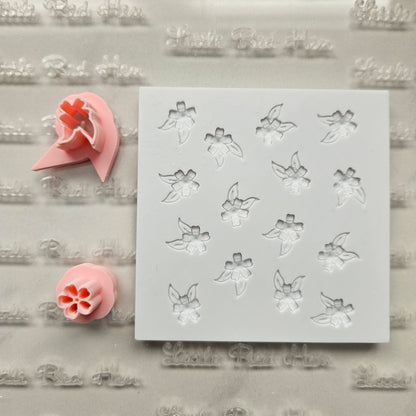 Cherry Blossom Fondant and Buttercream Stamp Plate and Cutter Set