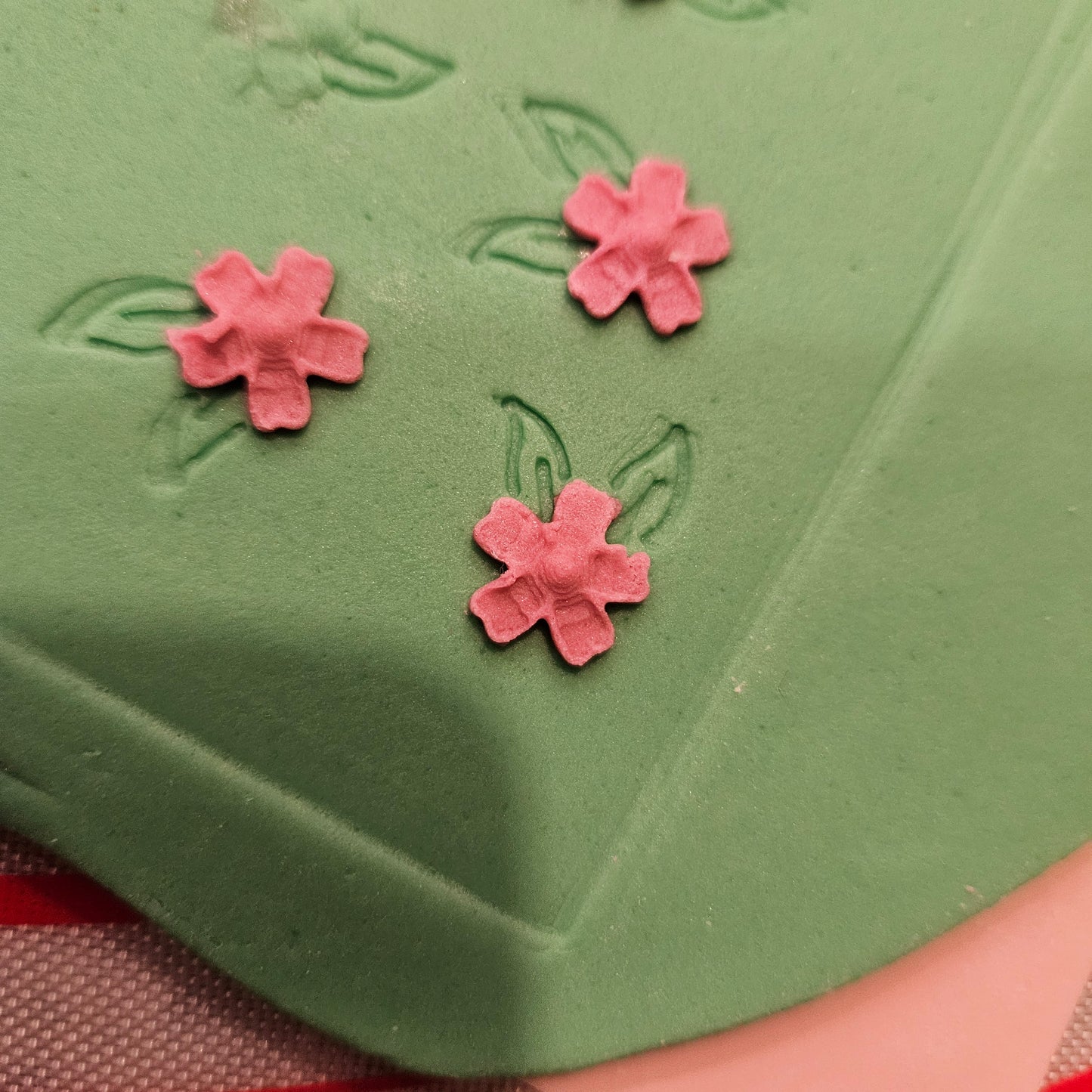 Cherry Blossom Fondant and Buttercream Stamp Plate and Cutter Set