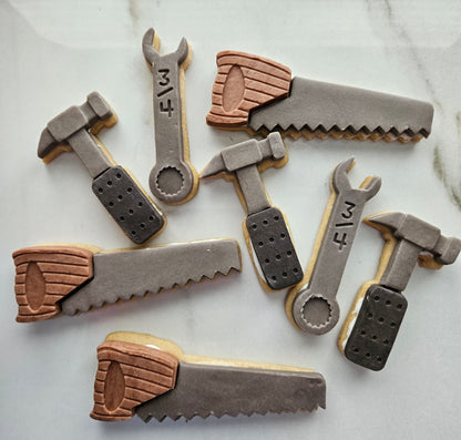 Tool Set Father's Day Buttercream Fondant Stamp and Cookie Cutter Set