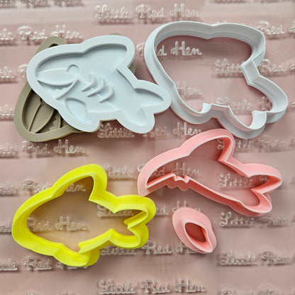 Shark Fondant and Buttercream Stamp and Cutter Set