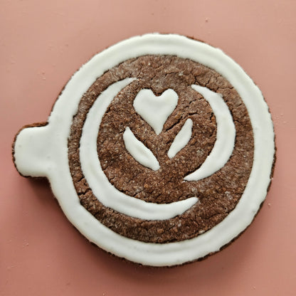 Cappuccino Top DOUGH STAMP // READY TO FLOOD Stamp and Cookie Cutter Set