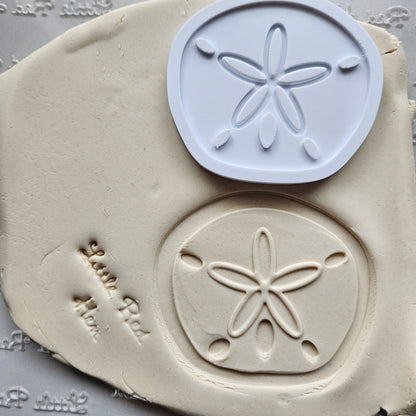 Sand Dollar Fondant and Buttercream Stamp and Cutter Set