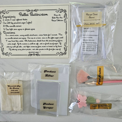 Cosmos Flower Fondant Stamp -- October Birth Flower