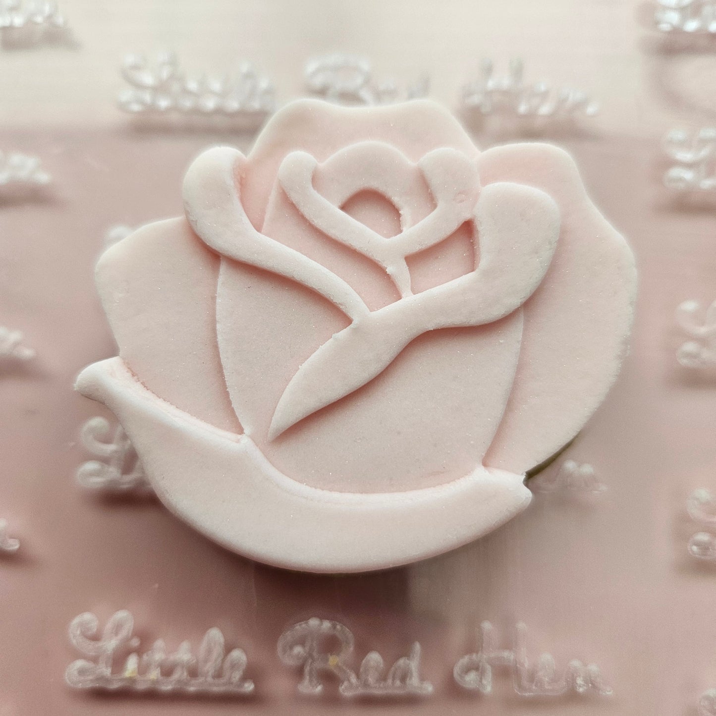 Roses Blossom Bloom Buttercream Fondant Stamp and Cookie Cutter Set