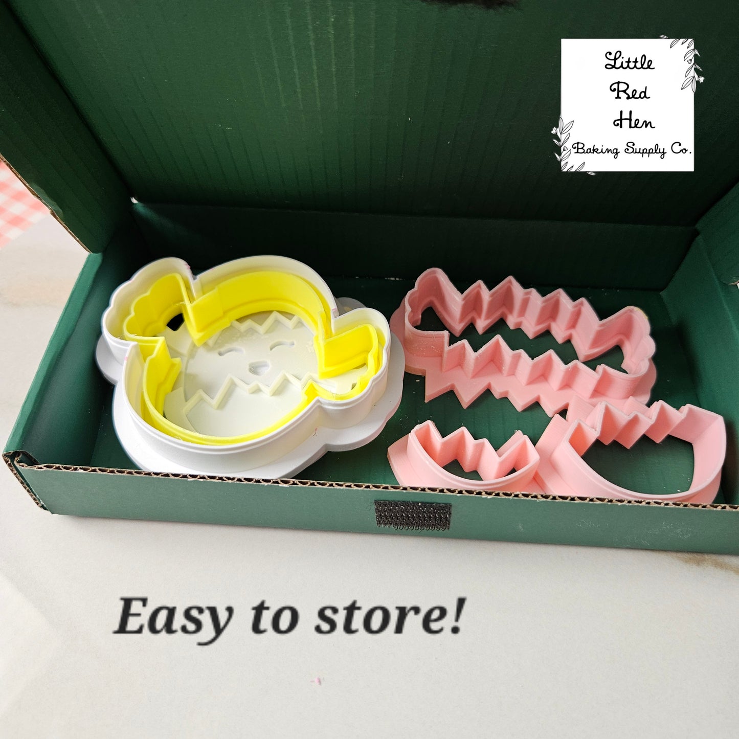 Easter Chick in Egg Fondant and Buttercream Stamp and Cutter Set