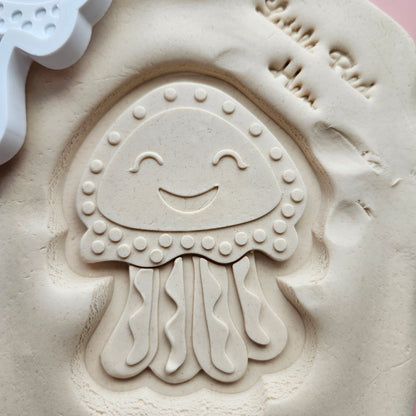 Jellyfish Fondant and Buttercream Stamp and Cutter Set