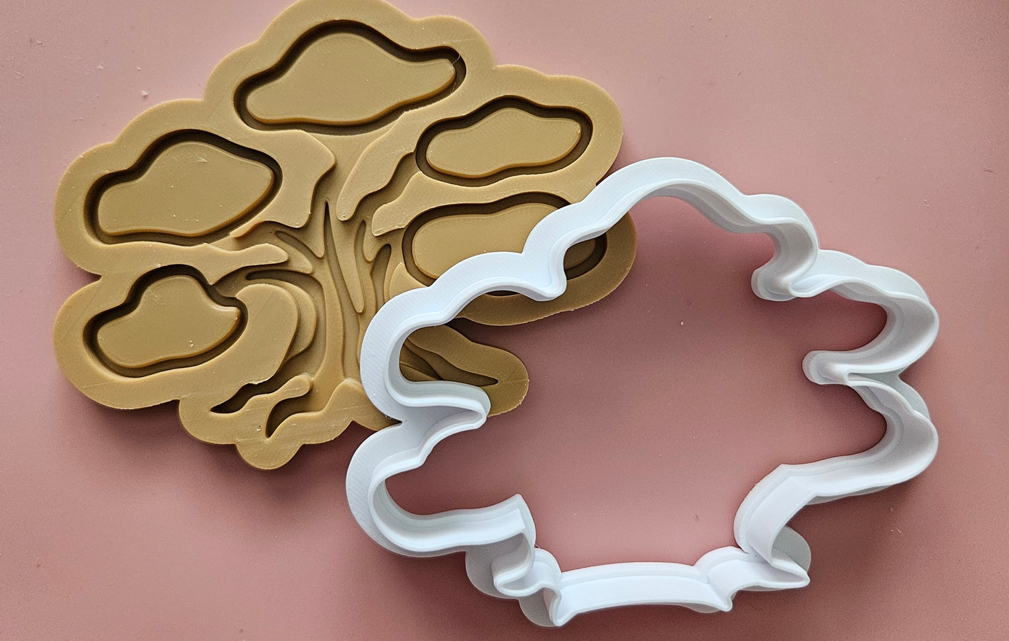 Tree Angel Oak DOUGH STAMP // READY TO FLOOD Stamp and Cookie Cutter Set