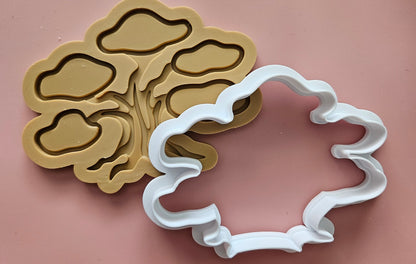Tree Angel Oak DOUGH STAMP // READY TO FLOOD Stamp and Cookie Cutter Set