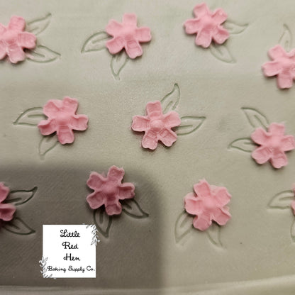 Cherry Blossom Fondant and Buttercream Stamp Plate and Cutter Set
